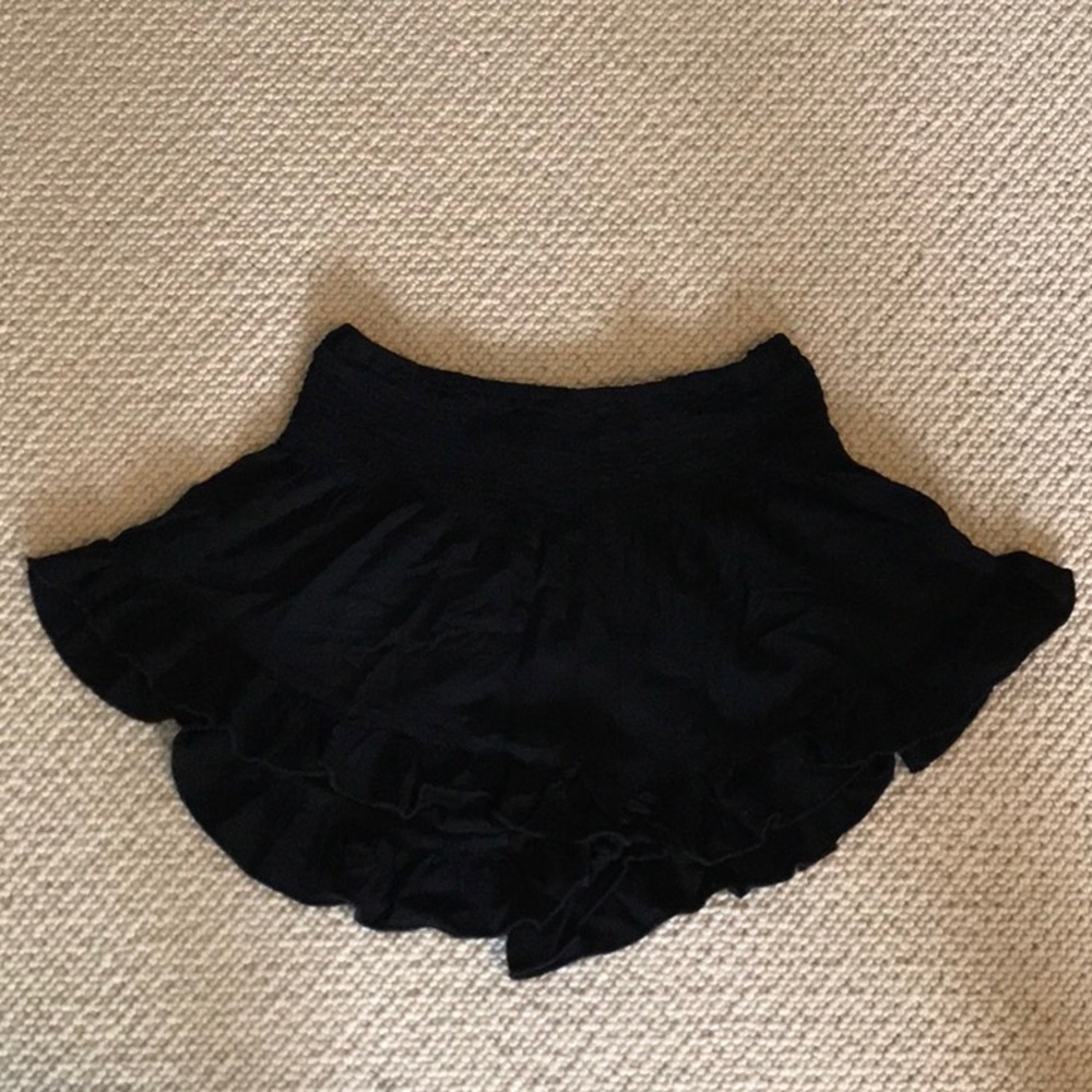Hollister Black Ruffle Shorts